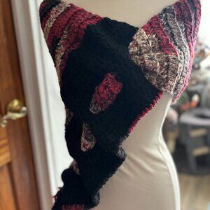 Handmade Crochet over the head scarf.